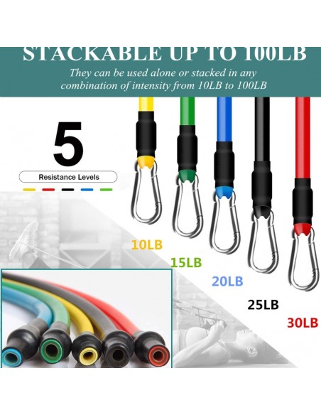 Bandas de Resistencia con Accesorios Adicionales