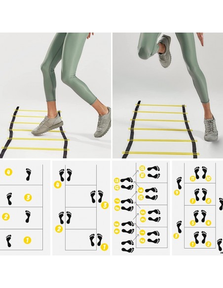 Escalera para entrenamientos de 12 escalones