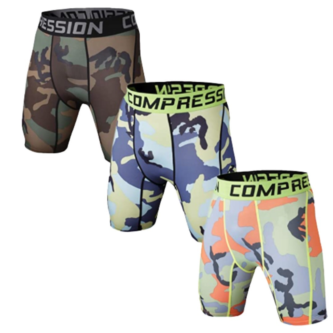 Licras de compresión / Hombre - L / Azul Camuflado
