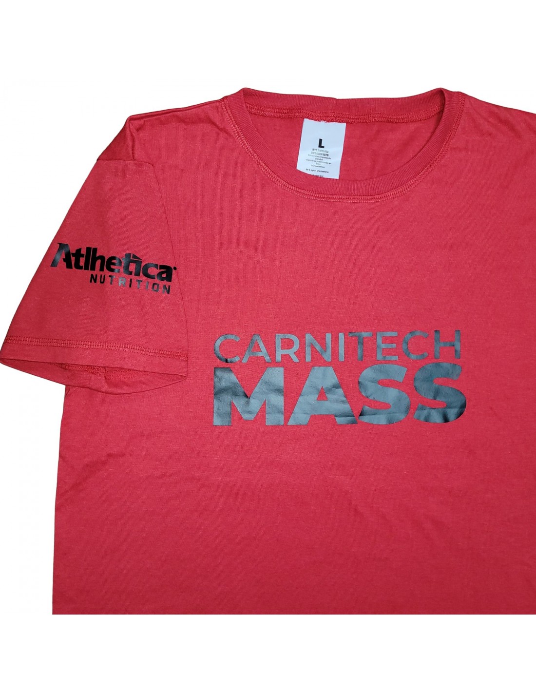 Camiseta CarnitechMass - marca Atlhetica Nutrition - Talla M y L