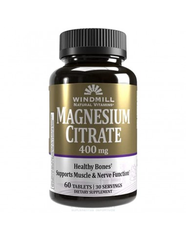 MAGNESIUM CITRATE 400MG - 60 CAPSULAS