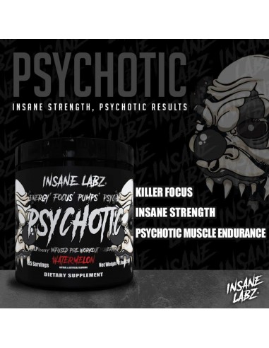 Insane Labz Psychotic Black - 35 servidas