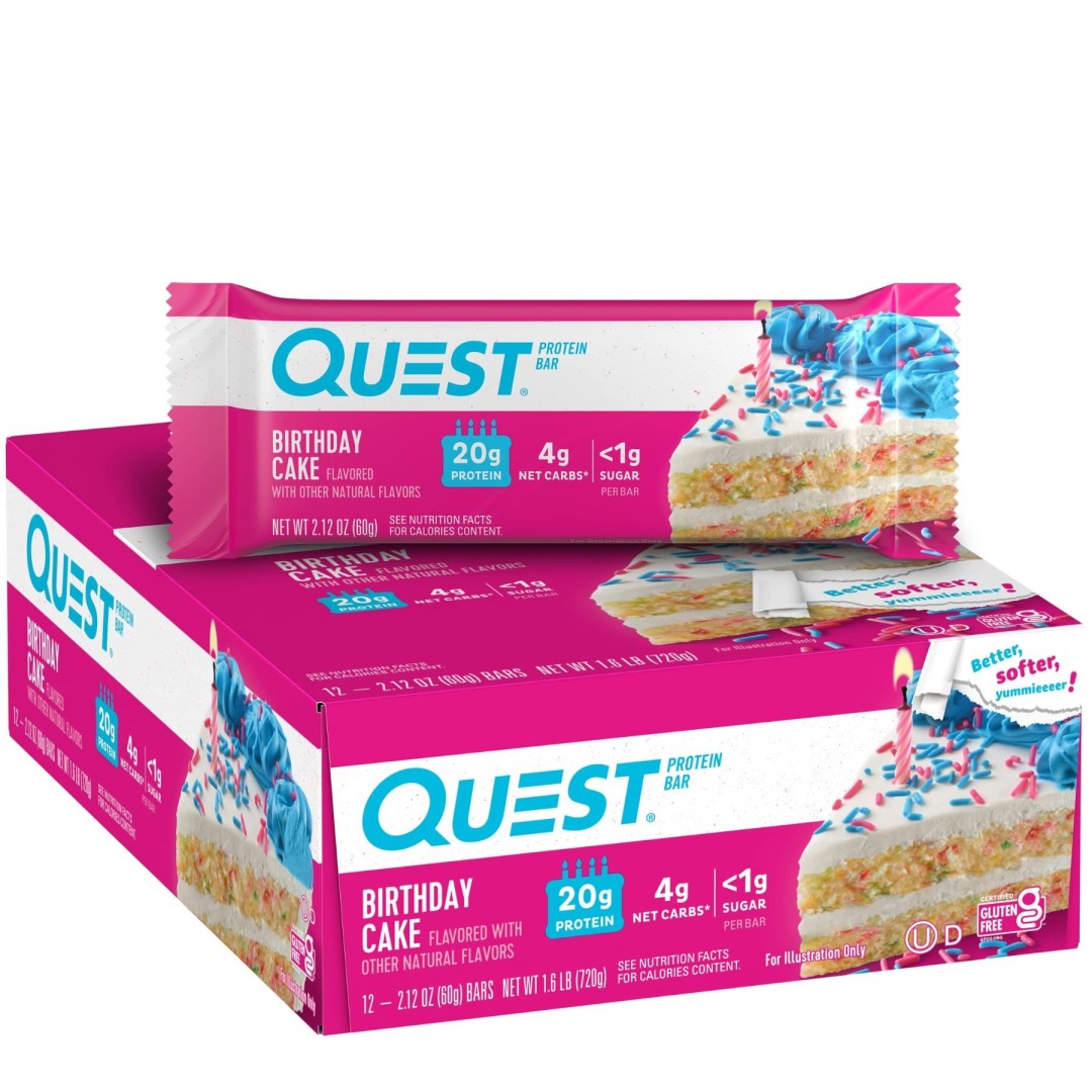 Quest Bar Birthday Cake