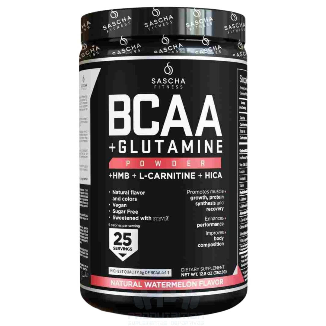 Sascha Fitness BCAA+Glutamina - 25 servidas