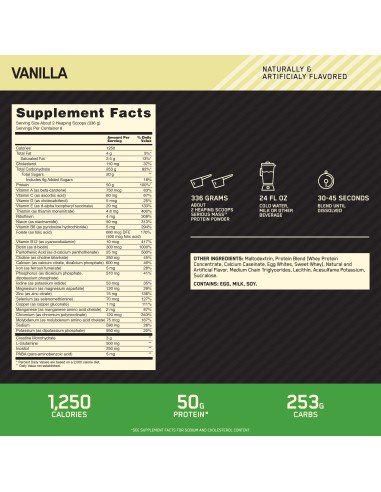 Optimum Nutrition Serious Mass - 12 Libras