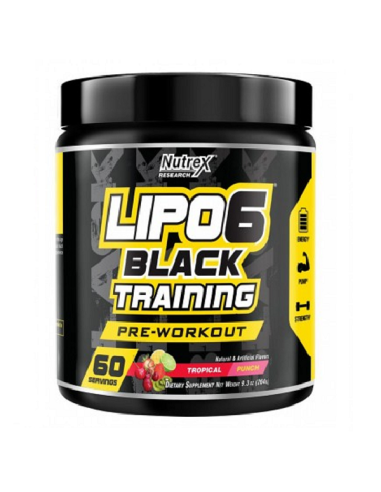 LIPO 6 BLACK TRAINING TROPICAL PUNCH 264GR - NUTREX