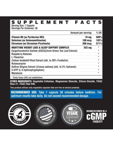 Nutrex Lipo 6 Black Night - 60 cápsulas