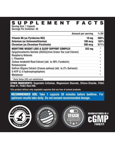 Nutrex Lipo 6 Black Night - 60 cápsulas