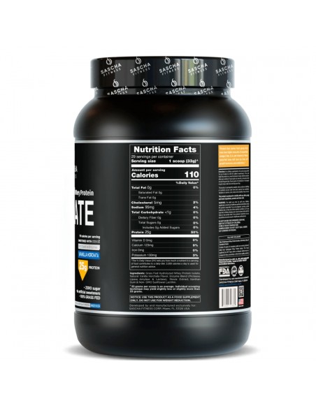 Sascha Fitness Protein Isolate - 2 Libras Sascha Fitness Protein Isolate - 2 Libras