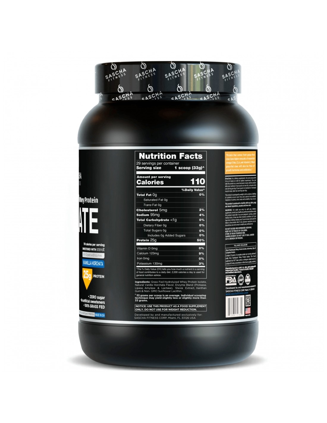 PROTEIN ISOLATE SASCHA FITNESS