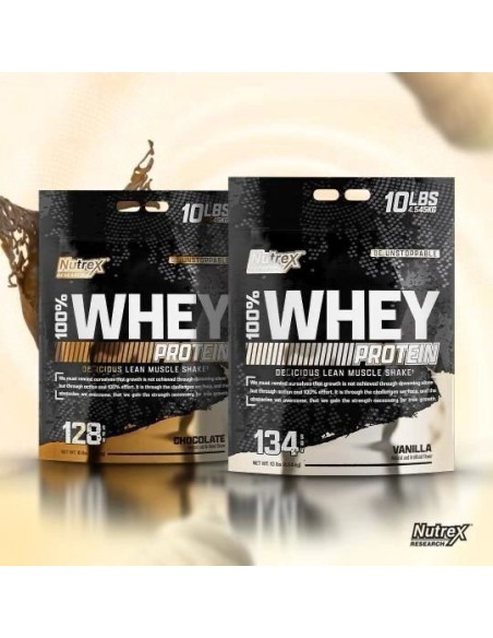 NUTREX 100% WHEY PROTEIN - 10 Libras