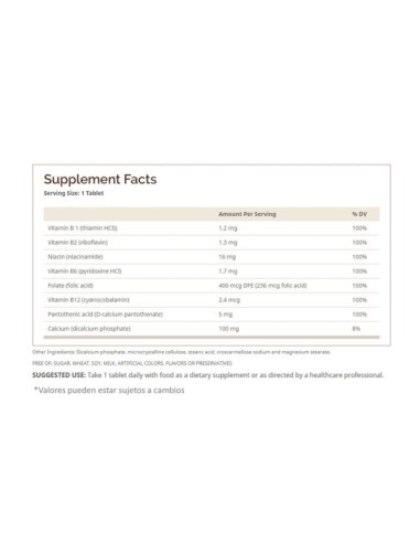 Windmill B Complex 100% Daily Value 100 capsulas