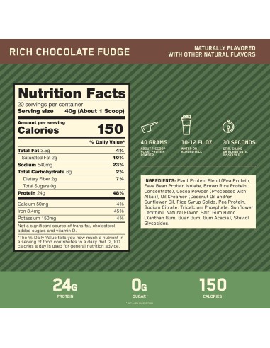 100% Plant Protein Gold Standard - 1.76 Libras