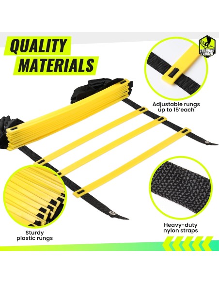 Escalera para entrenamientos de 12 escalones