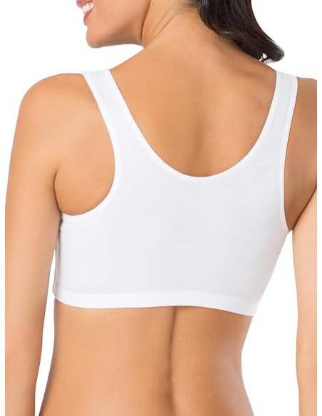 Top deportivo para mujer - blanca