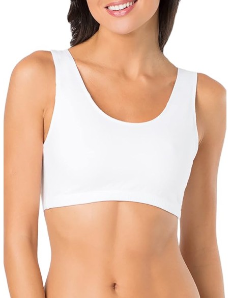 Top deportivo para mujer - blanca