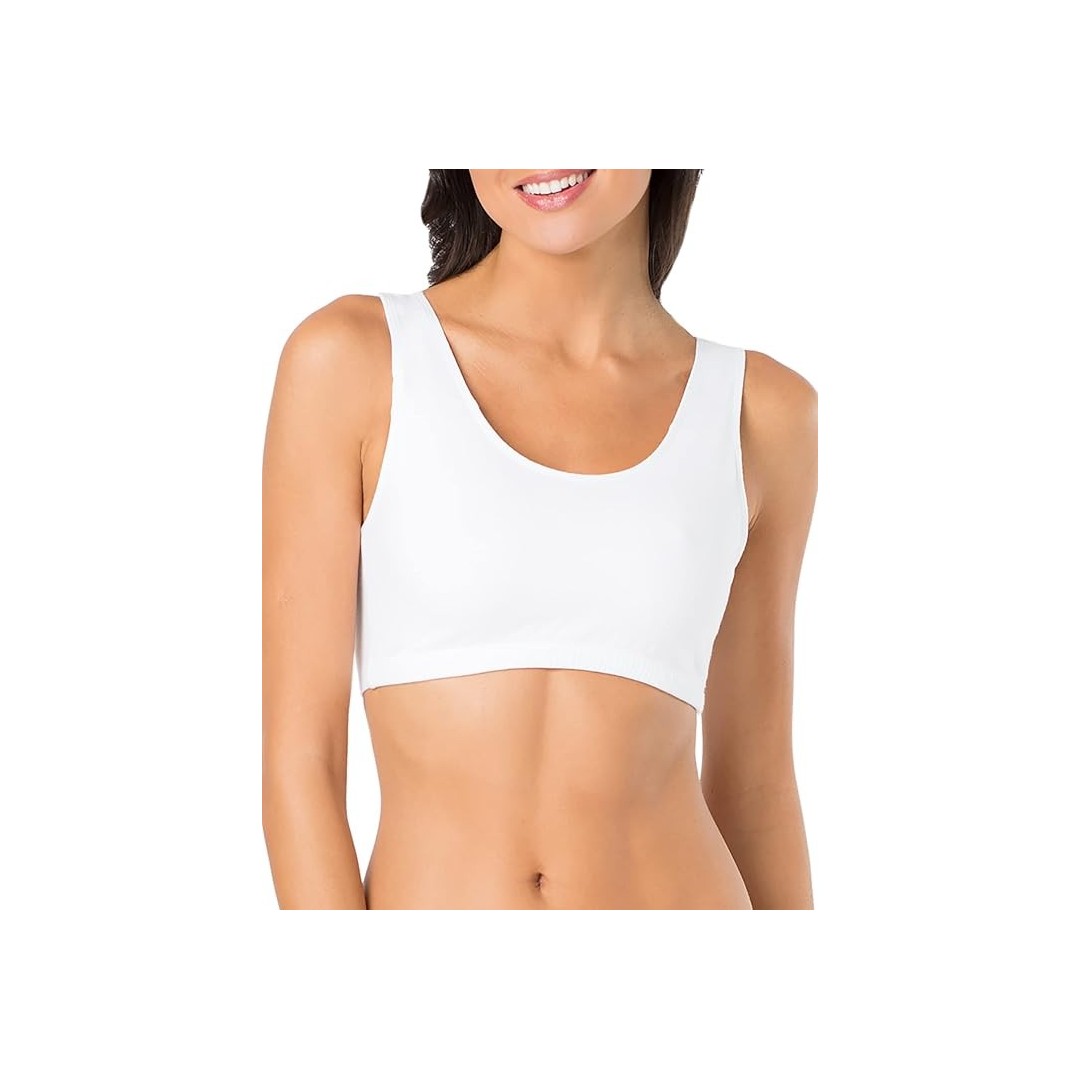 Top deportivo para mujer - blanca