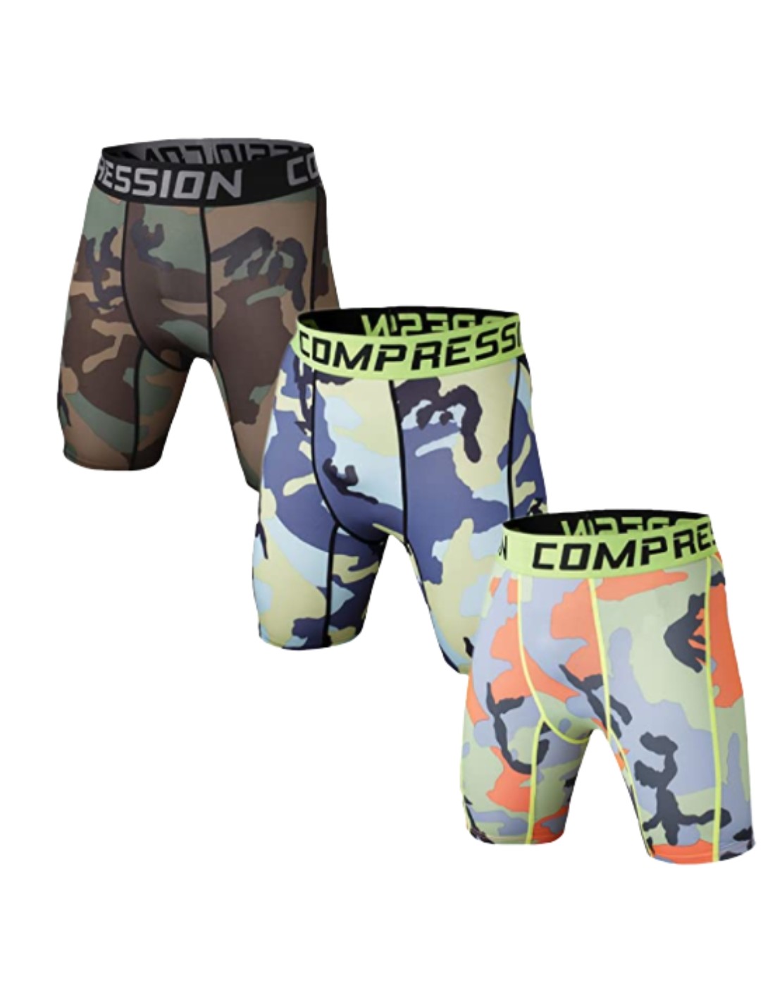 Licras de compresión para Hombre - talla L - Verde Camuflado