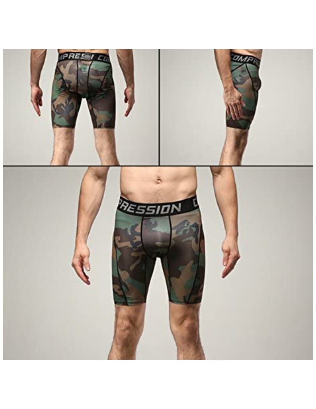 Licras de compresión para Hombre - talla L - Verde Camuflado