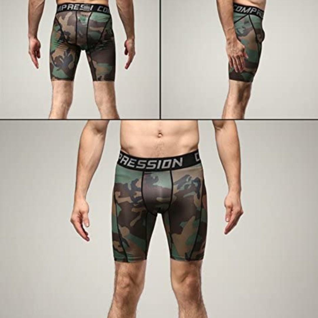 Licras de compresión / Hombre - L / Verde Camuflado