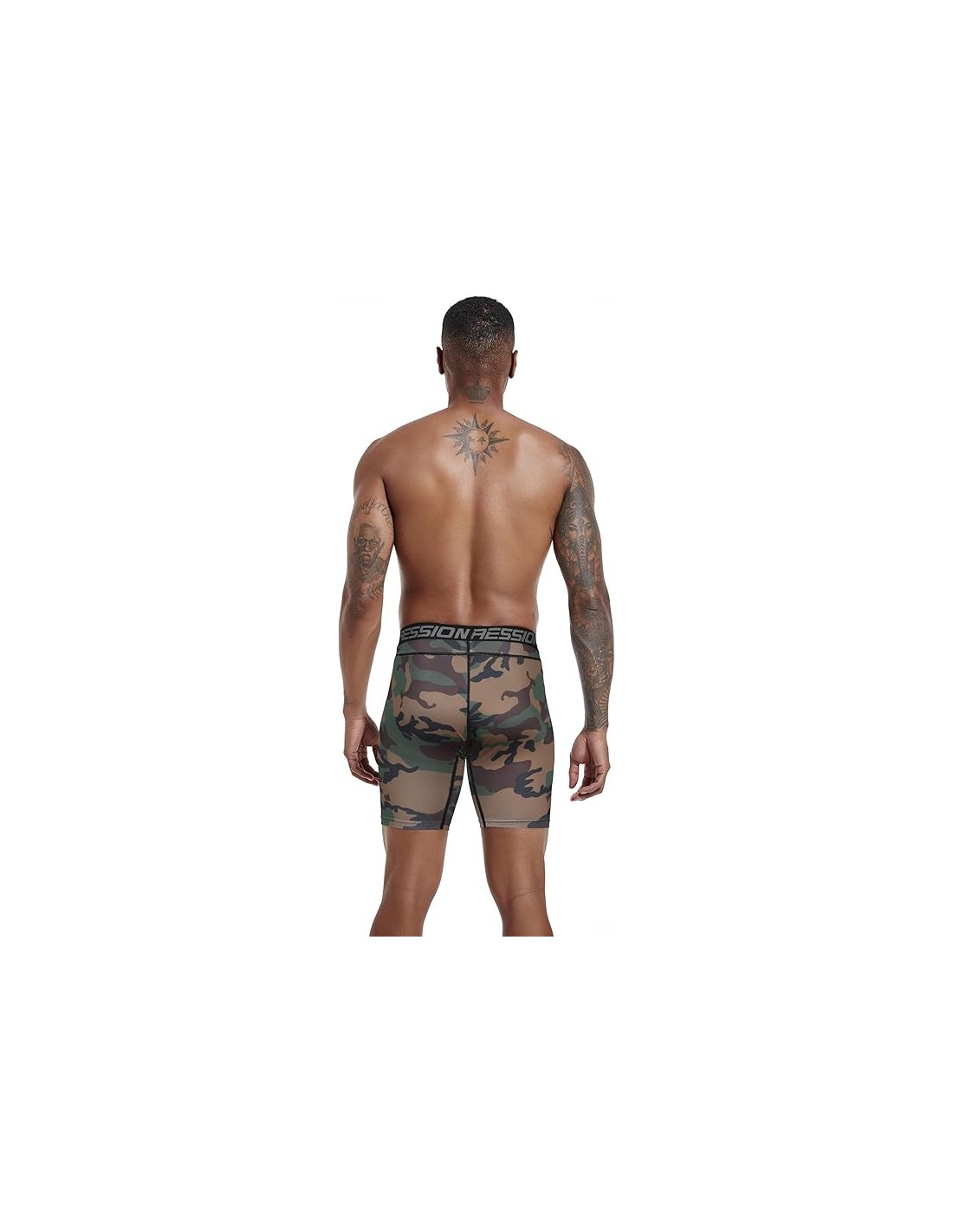 Licras de compresión para Hombre - talla L - Verde Camuflado