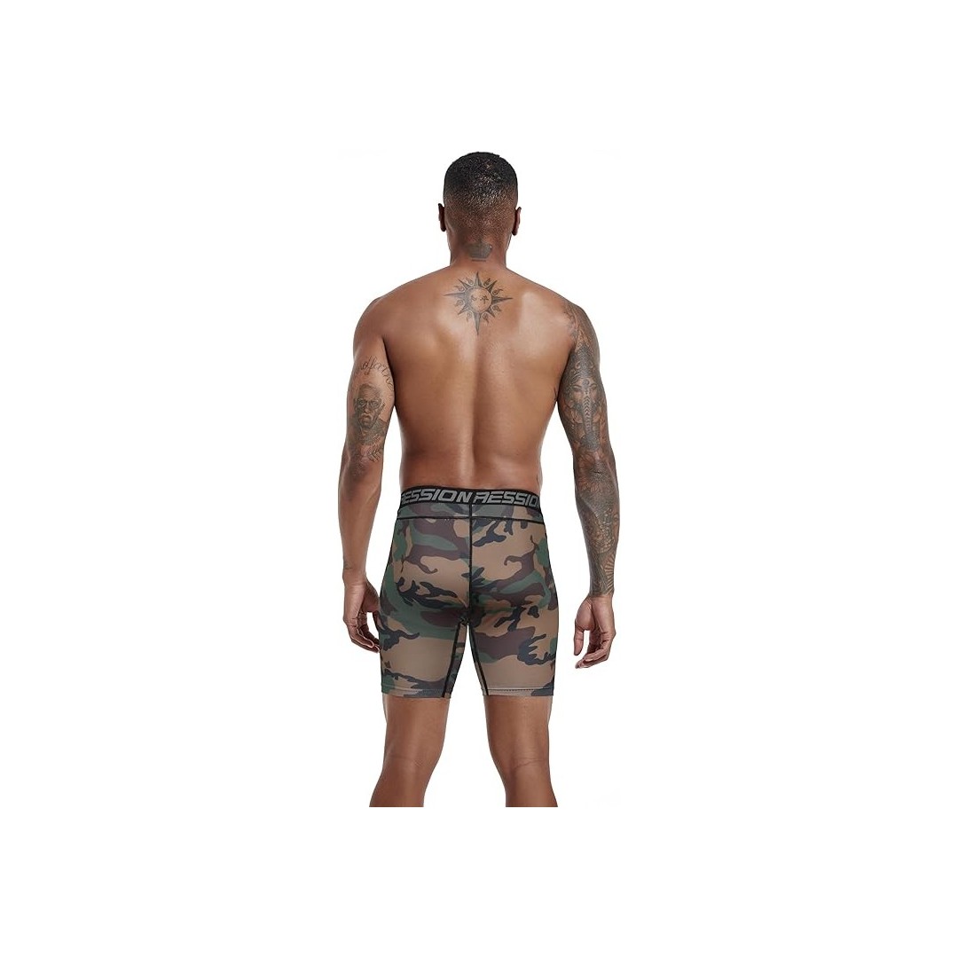 Licras de compresión / Hombre - L / Verde Camuflado