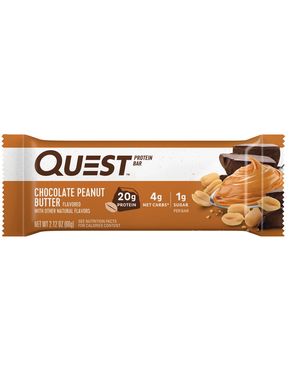 Questbar Chocolate Peanut Butter - 1 Barra proteína