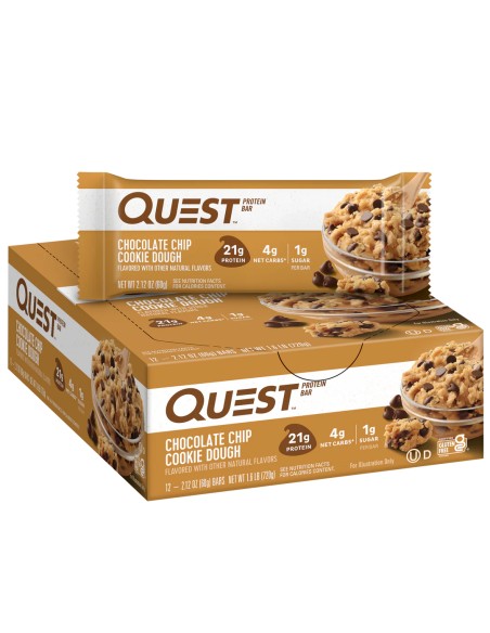 Quest bar Chocolate Chip Cookie Dough 1 unidad