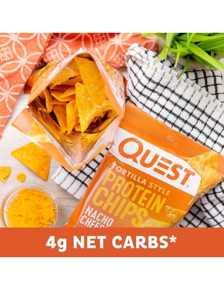 Quest Nutrition Tortilla de Nacho con Proteína Sabor a Queso X 1