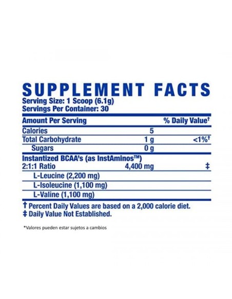 Ronnie Coleman Bcaa Xs 2:1:1 - 30 servidas