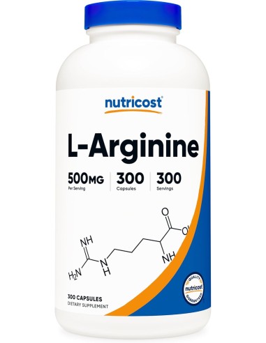 Nutricost - L-Arginine 500mg - 300 Capsulas