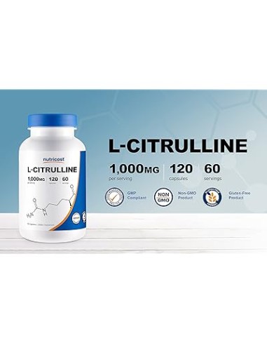 Nutricost L-Citrulline 1000mg/120 Caps