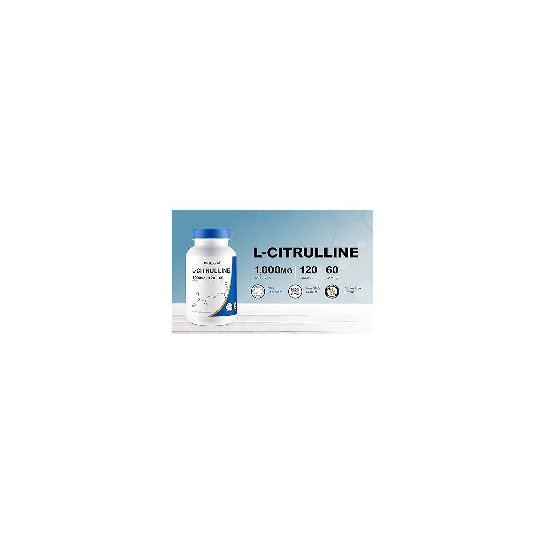 Nutricost L Citrulina 1000 mg / 120 capsulas