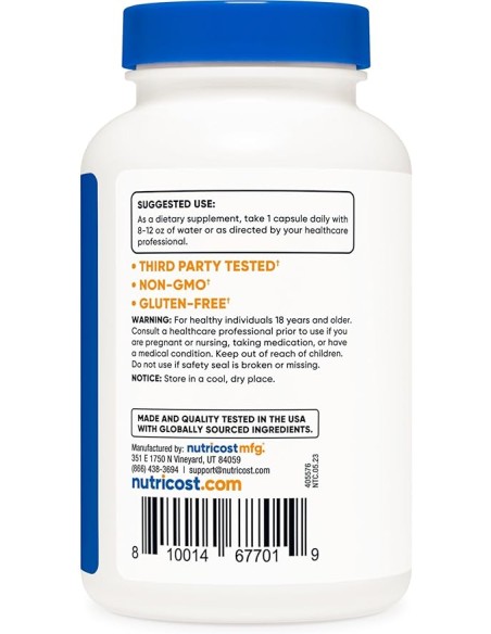 Nutricost Potasio Citrate 99mg / 240 capsulas