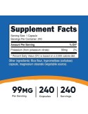 Nutricost Potasio Citrate 99mg/240 capsulas