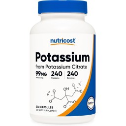 Nutricost Potasio Citrate 99mg/240 capsulas