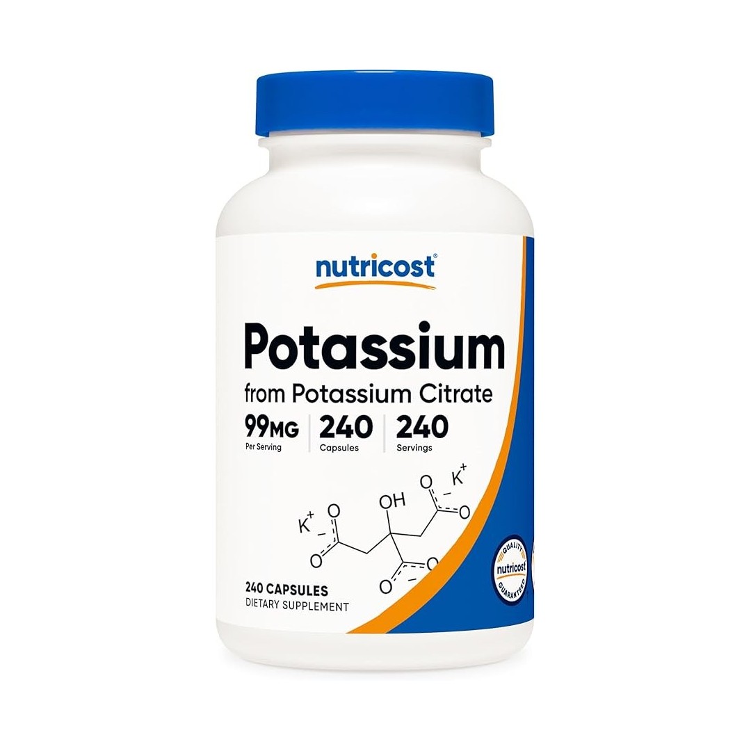 Nutricost Potasio Citrate 99mg / 240 capsulas