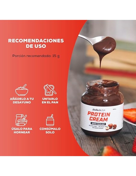 Biotech Protein Cream 400 gramos - Cocoa Hazelnut