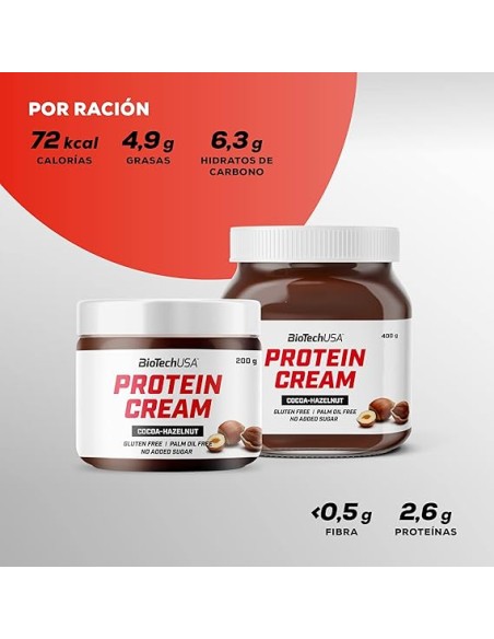 Biotech Protein Cream 400 gramos - Cocoa Hazelnut