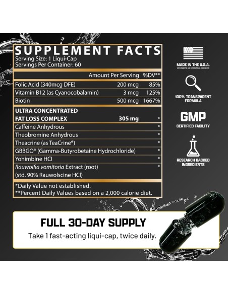 Nutrex Lipo6 Black Hers Ultra Concentrado - 60 cápsulas