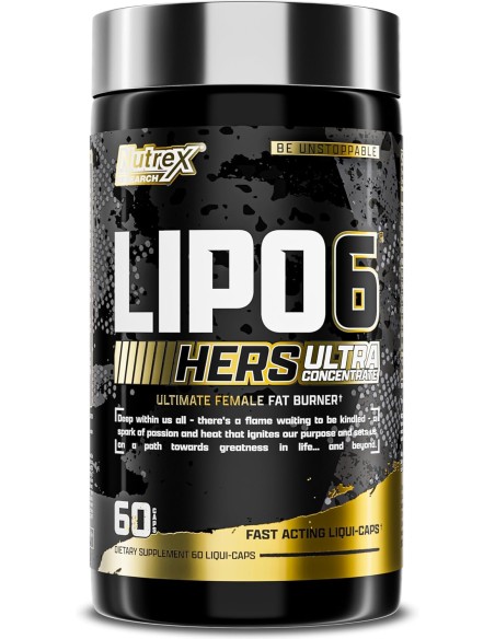 Nutrex Lipo6 Black Hers Ultra Concentrado - 60 cápsulas