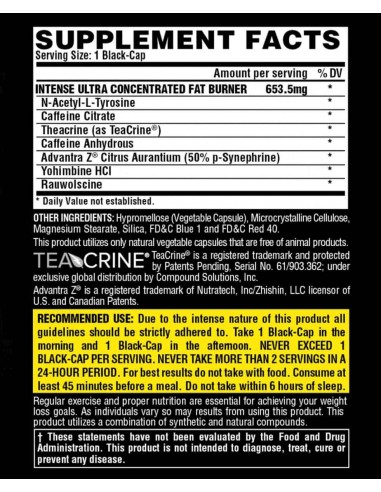 Nutrex Lipo6 Black Intense - 60 cápsulas