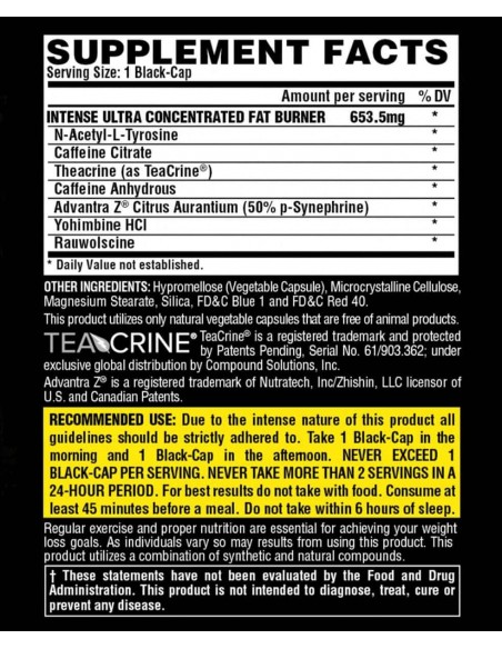 Nutrex Lipo6 Black Intense