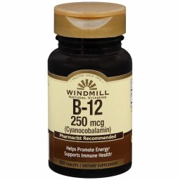 Windmill Vitamina B12 250mg/100 tabletas