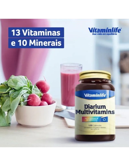 Vitaminlife Diarium Multivitaminico - 120 cápsulas