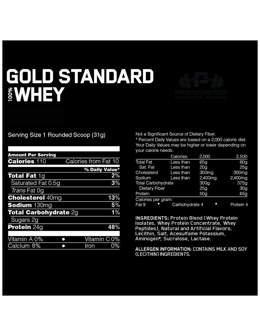 100% WHEY GOLD STANDARD