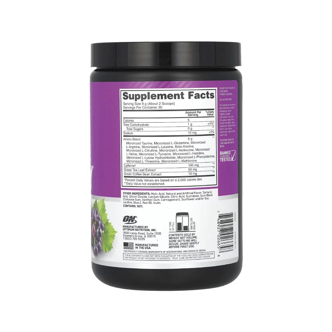 Optimum Nutrition Amino Energy - 30 Servidas