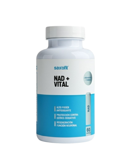 Saxofit NAD + Resveratrol y Vitamina K / 60capsulas