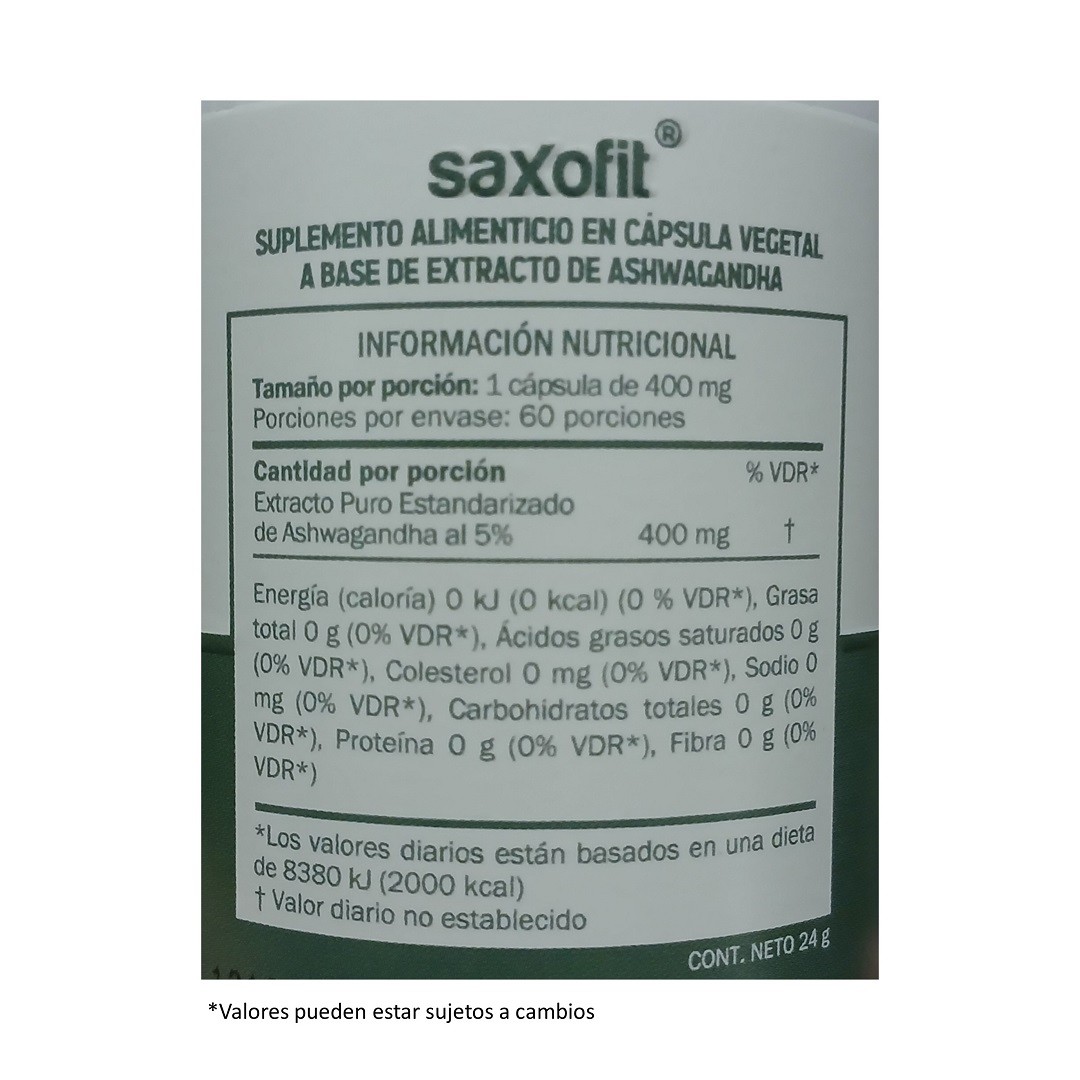 Saxofit Ashwagandha 60 caps