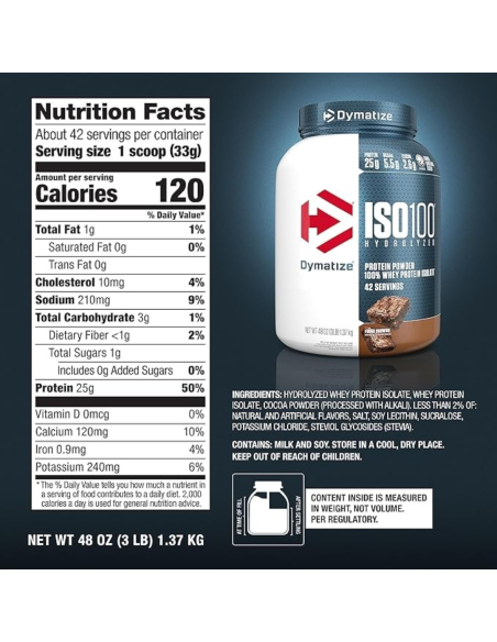 ISO100 Hidrolizada 3 lb – Dymatize